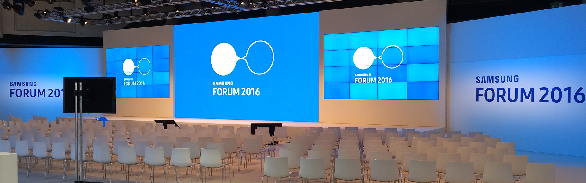 Samsung European Forum 2016 Messe und Konferenzen Szenografie Stage Design