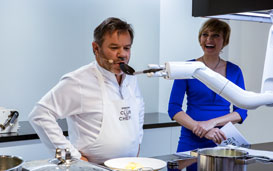 IFA 2019 Samsung Connected Living IFA Messe Club de Chefs Live Cooking Show Chef Bot Moderatorin